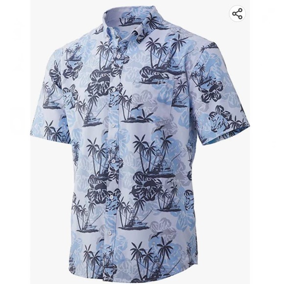 Huk Other - Huk Kona Short Sleeve Tropical Shirt Size Large